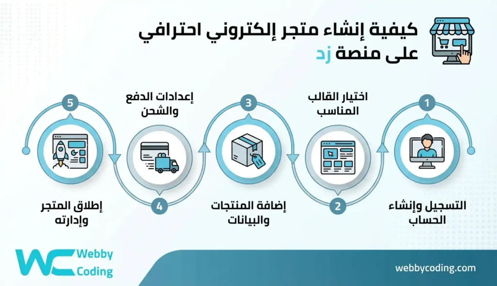 كيفية إنشاء متجر إلكتروني احترافي على منصة زد