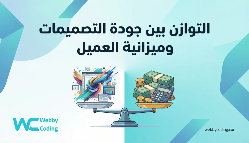 التوازن بين جودة التصميمات وميزانية العميل
