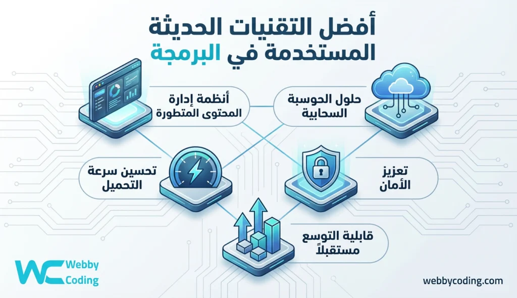 أفضل التقنيات المستخدمة في البرمجة