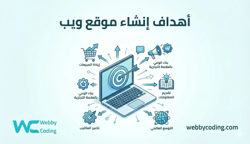 أهداف انشاء موقع ويب