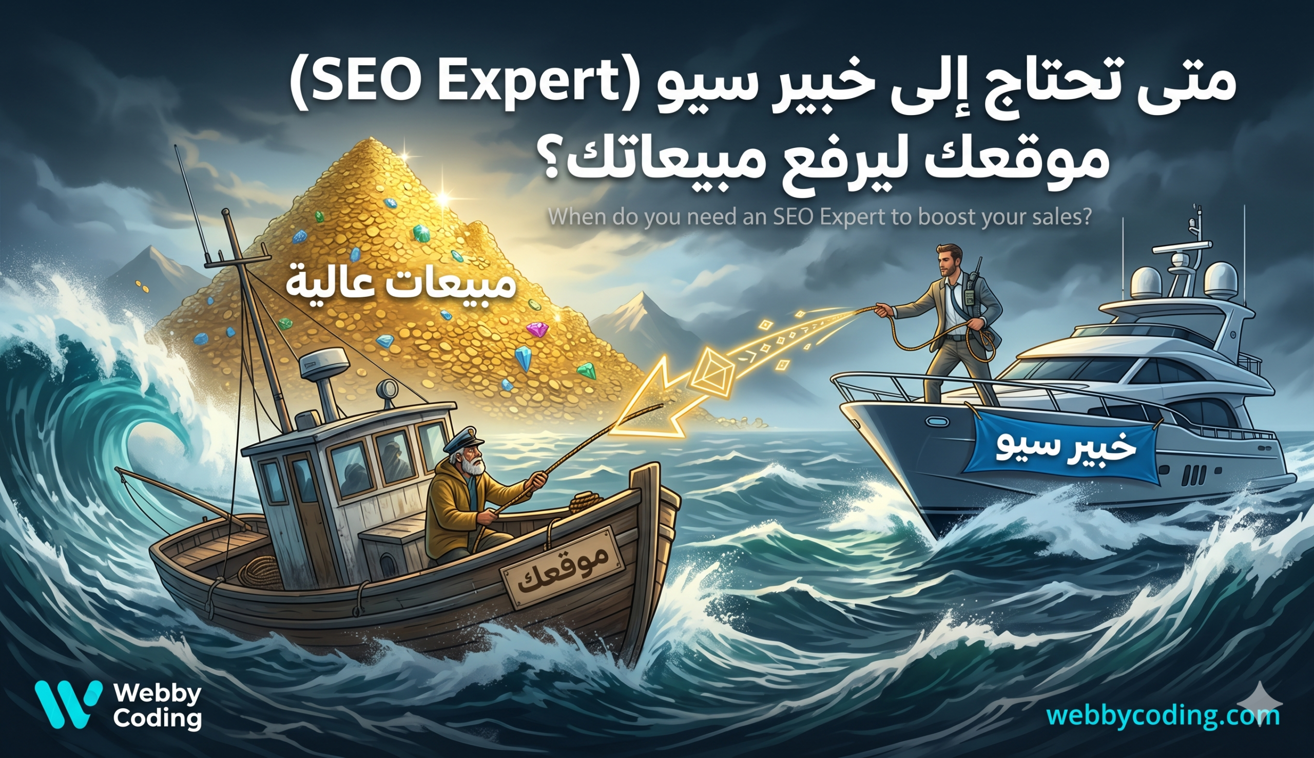 متى تحتاج إلى خبير سيو (SEO Expert)  ليرفع مبيعاتك موقعك؟